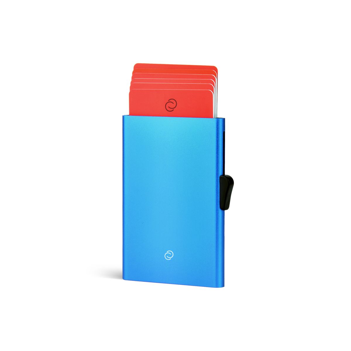 C-Secure Slim Aluminum Card Holder - Blue