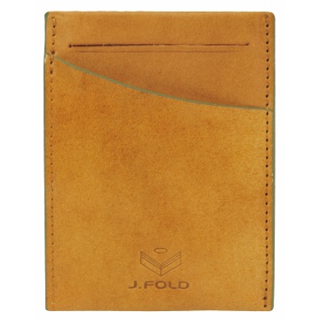 J.FOLD Front Pocket Leather Wallet - Brown