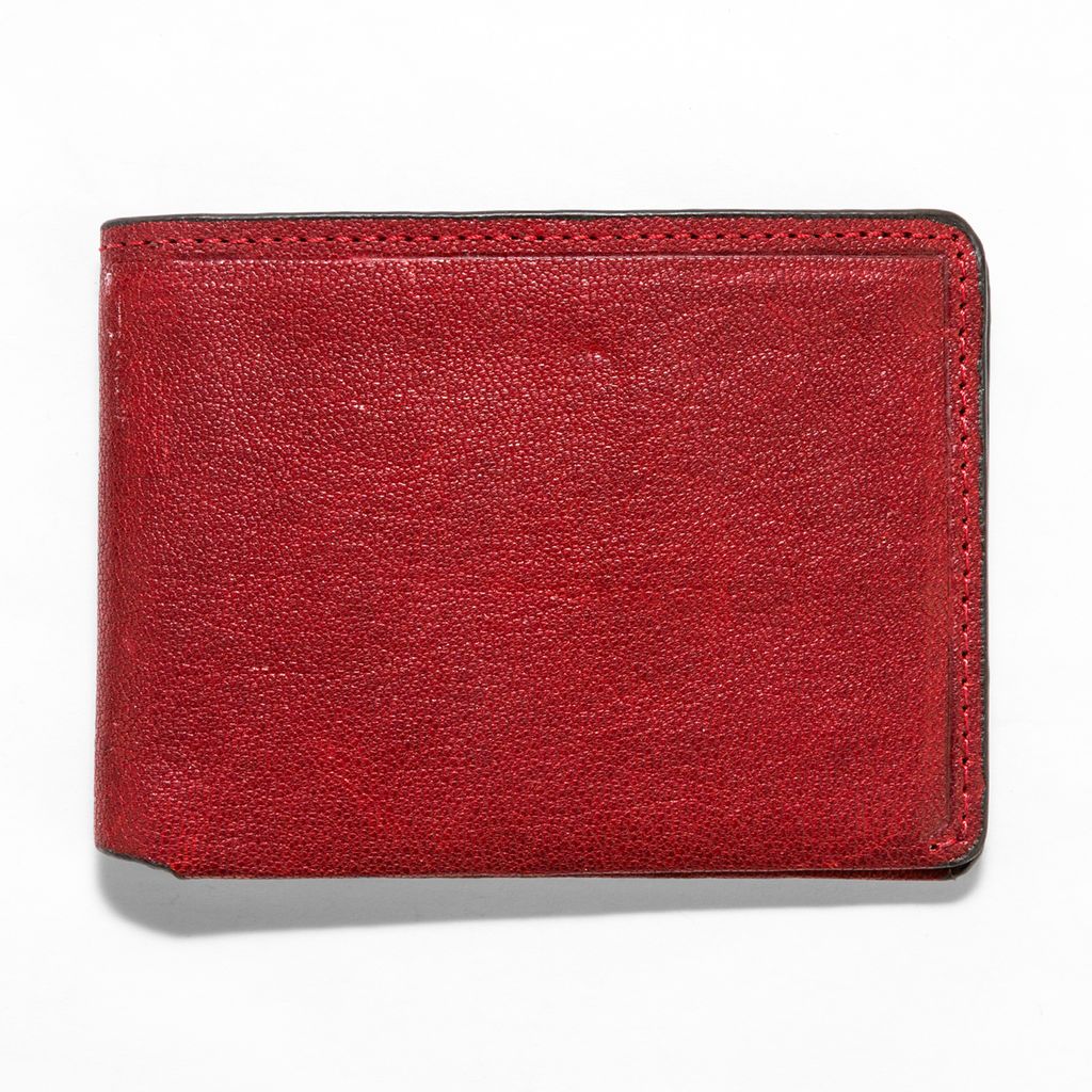 J.FOLD Leather Wallet Overstone - Red