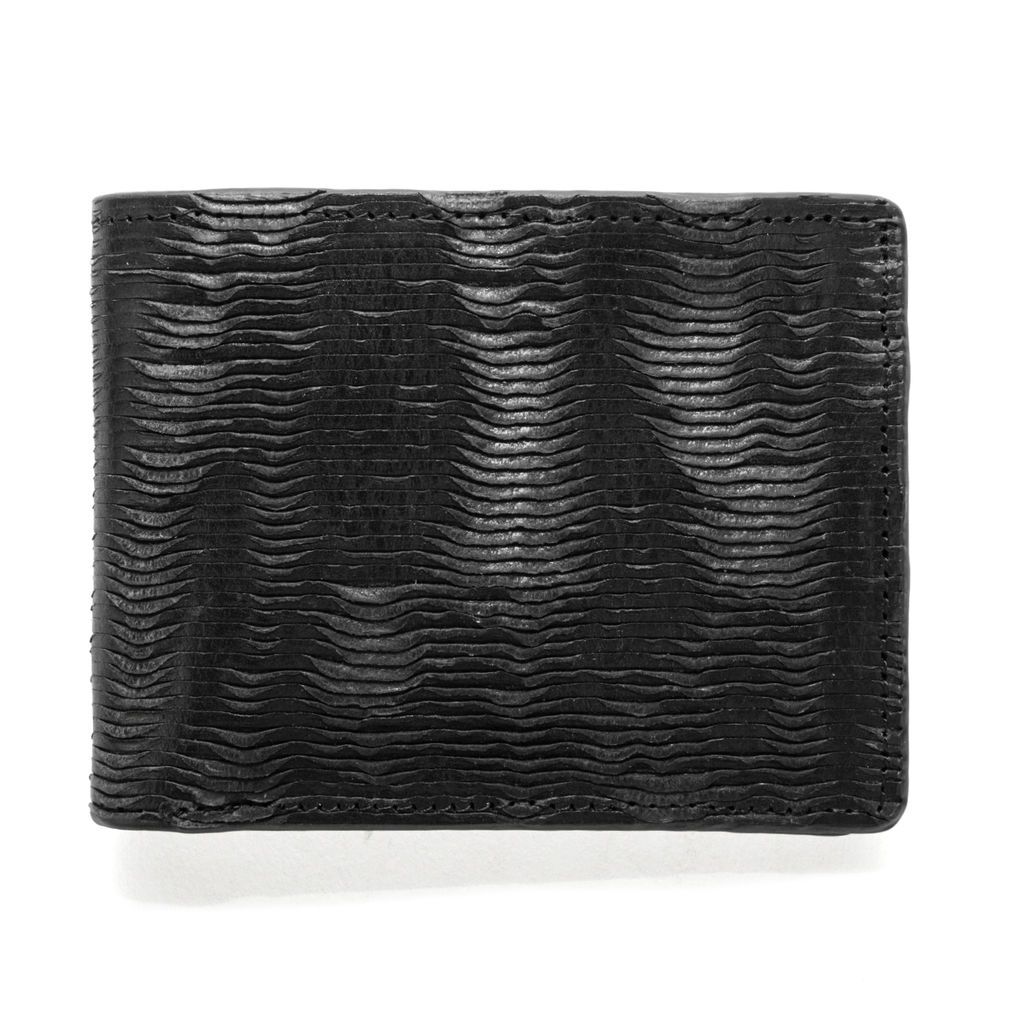 J.FOLD Leather Wallet Furrow - Black