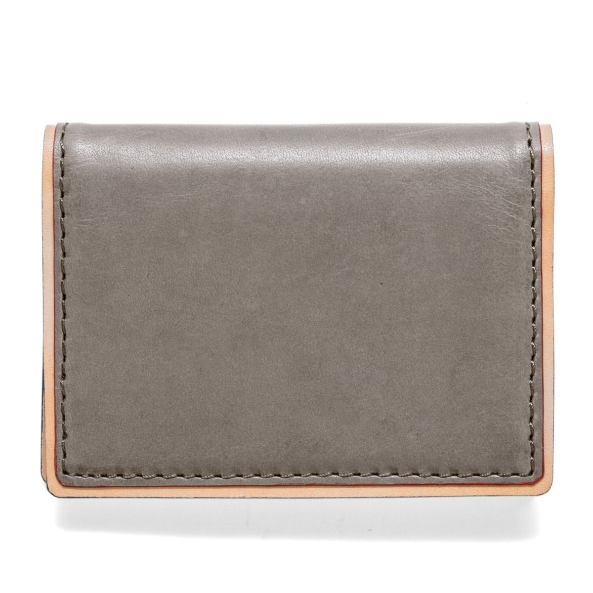 J.FOLD DUOTONE Folding Carrier Leather Wallet - Grey