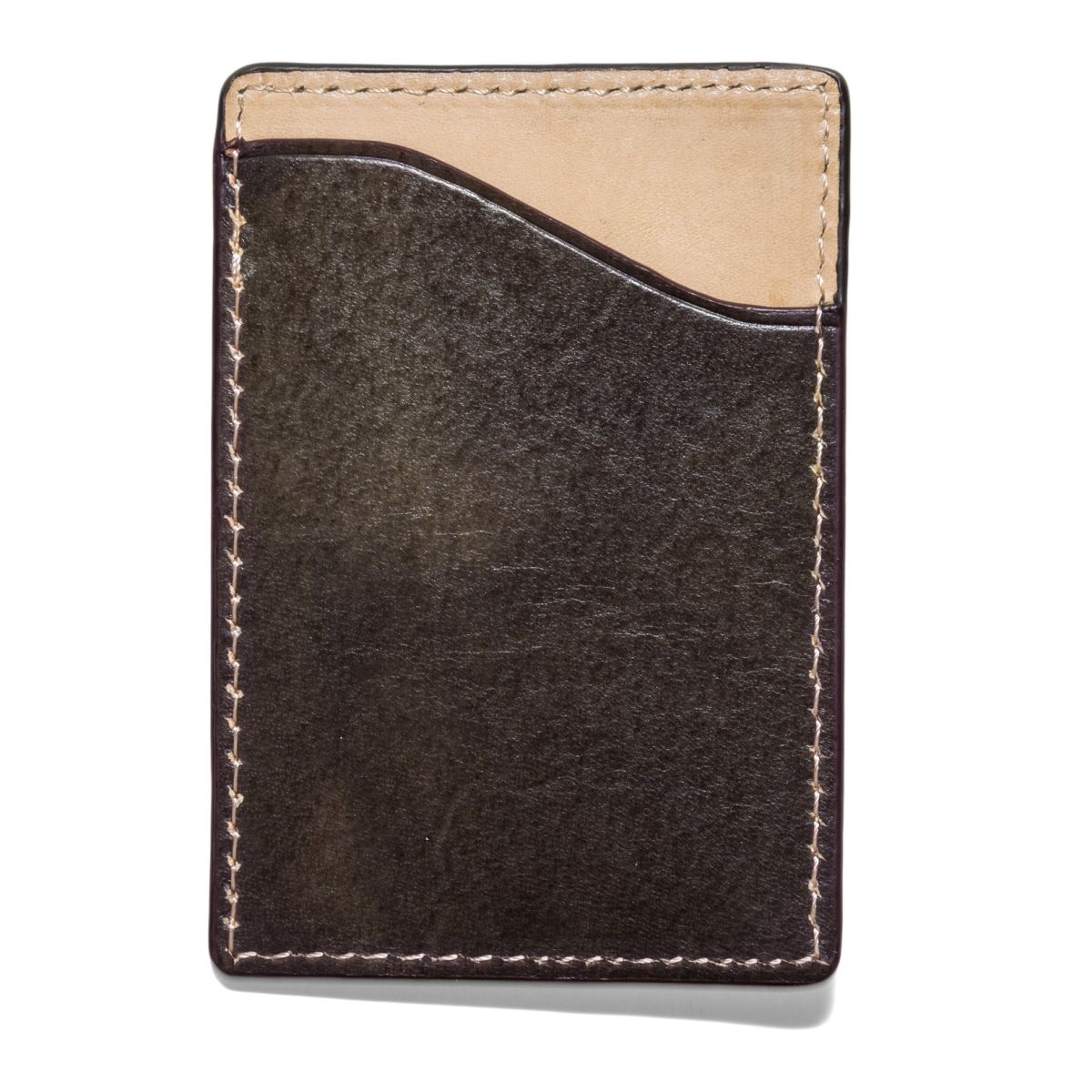 J.FOLD FLAT STASH Leather Wallet - Olive