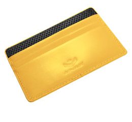 J.FOLD Flat Carrier Leather Wallet - Yellow