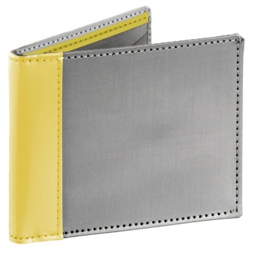 Stewart/Stand Stainless Steel Wallet - Silver/Yellow