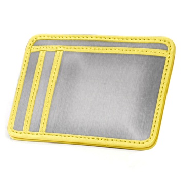 Stewart/Stand Stainless Steel Minimal Wallet - Silver/Yellow