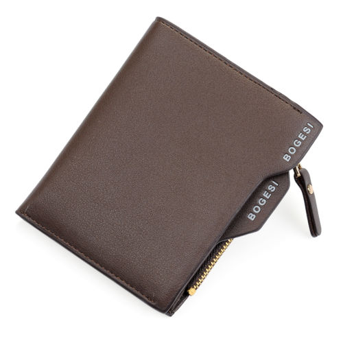 WALLET PU Leather Wallet With Removable Card Case - Brown