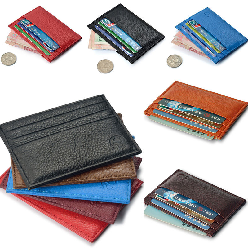 small leather credit card wallet