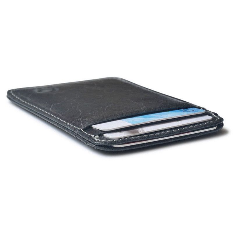 Wallet Slim Leather Credit Card Wallet Black