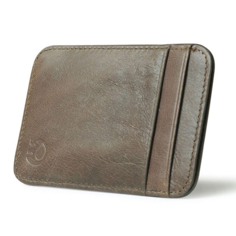 Pellen cowboy Reclame WALLET Slim leather credit card wallet - Dark Brown | Wallets Online