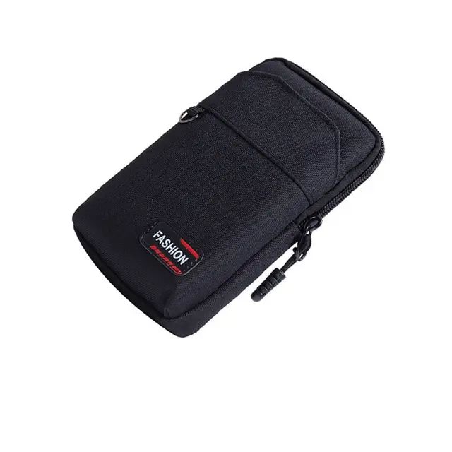 Upgraded Belt Waist Bag For Mobile Phone  - Black