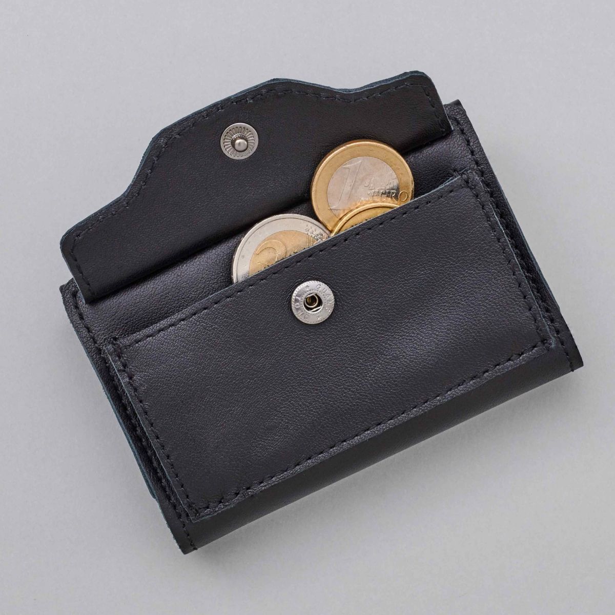 Tru Virtu Textured Card Holder Wallet For Men (Black, OS)