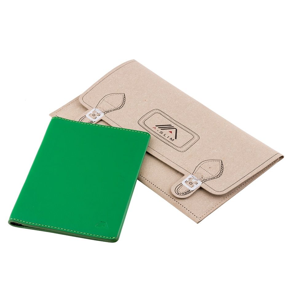 Hermès Bicolor Passport Or Agenda Cover 26hr0501 Green X Red Leather Clutch, Hermès