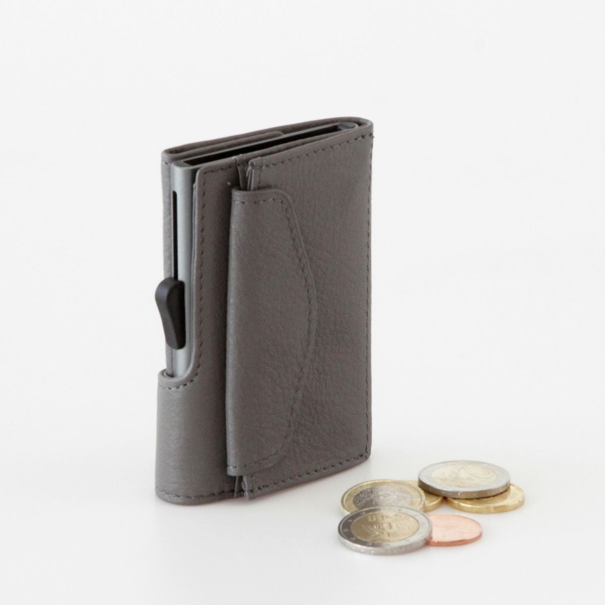 Fauré Le Page Coin Pouch - Grey Wallets, Accessories - FLP20520