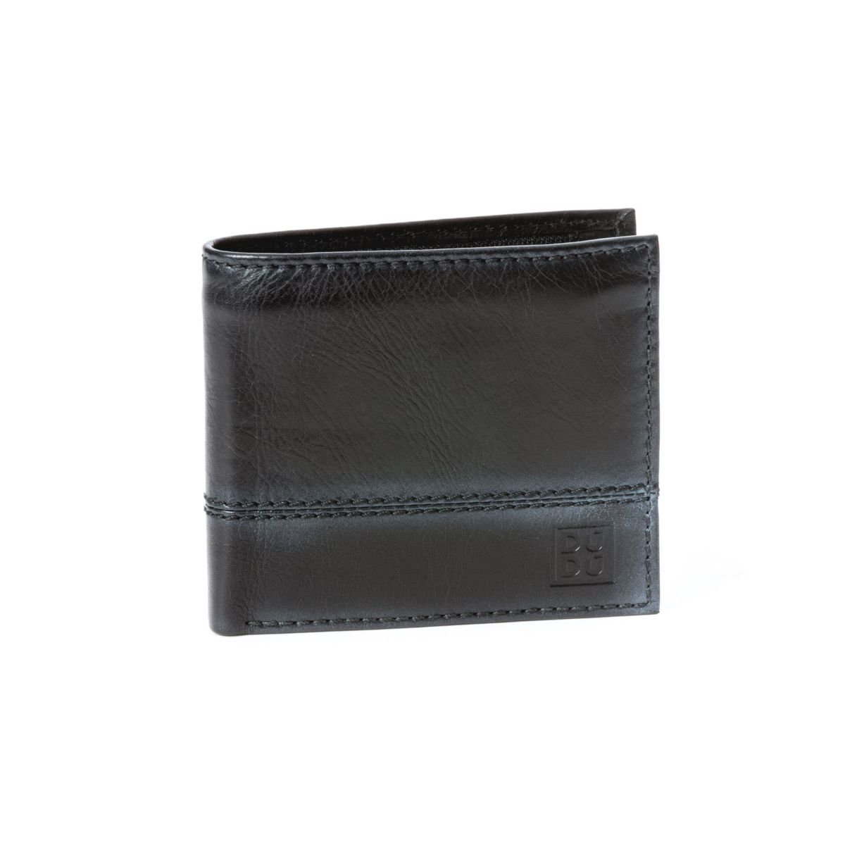 DuDu Unique Leather Wallet With Coin Purse - Black | Wallets Online