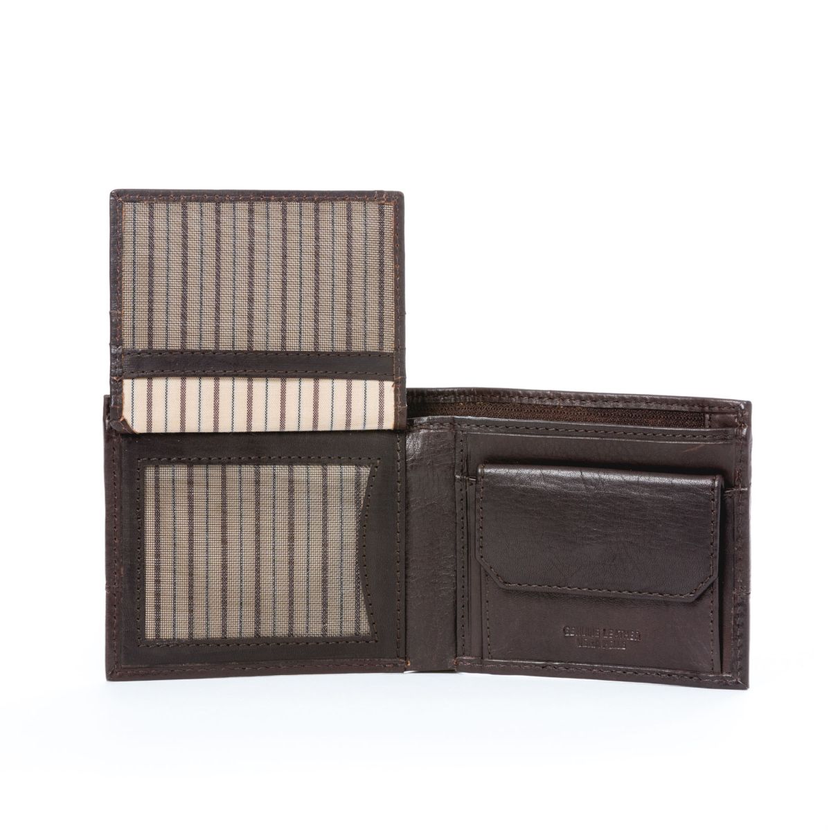 Men's Wallet with Coin Purse in Antiqued Vintage Leather Dudu