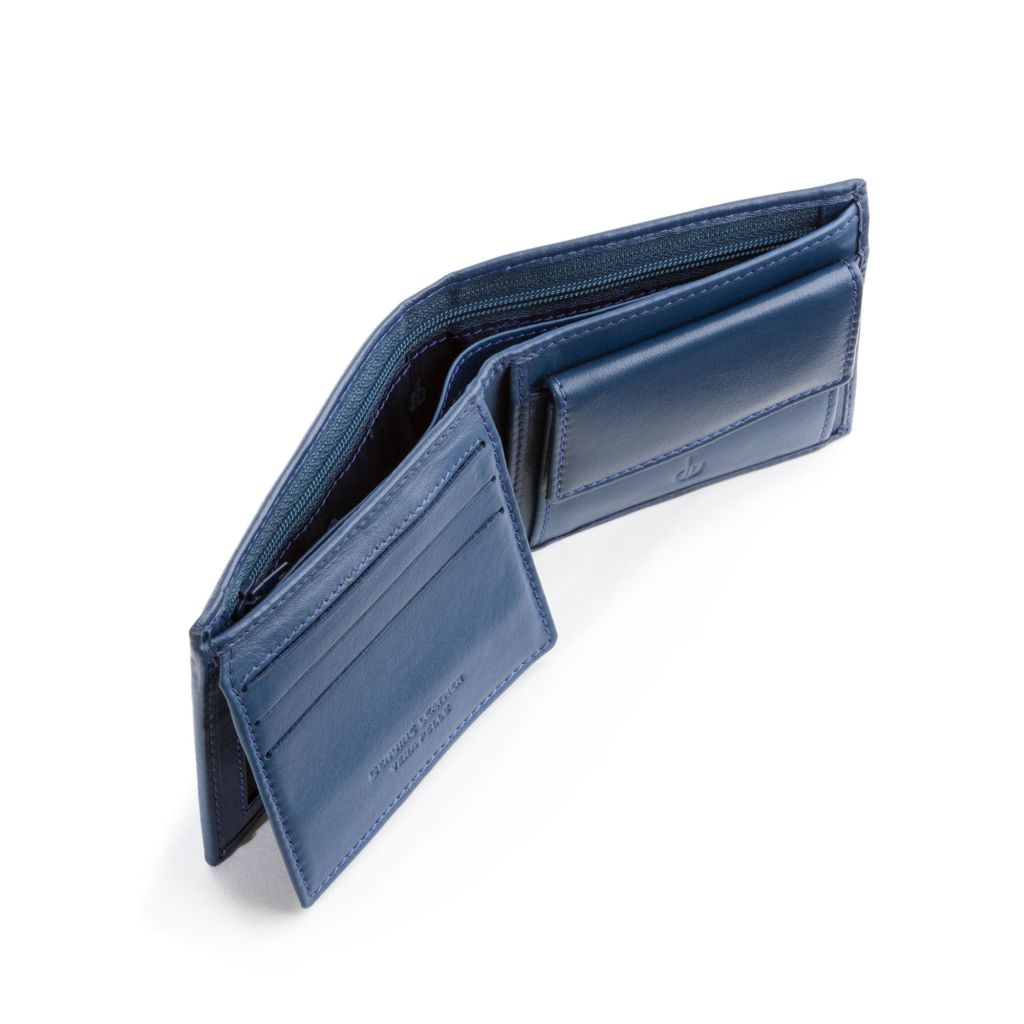Napa Leather RFID Ladies French Bi Fold Wallet w Snap ID, CC, Coin Purse
