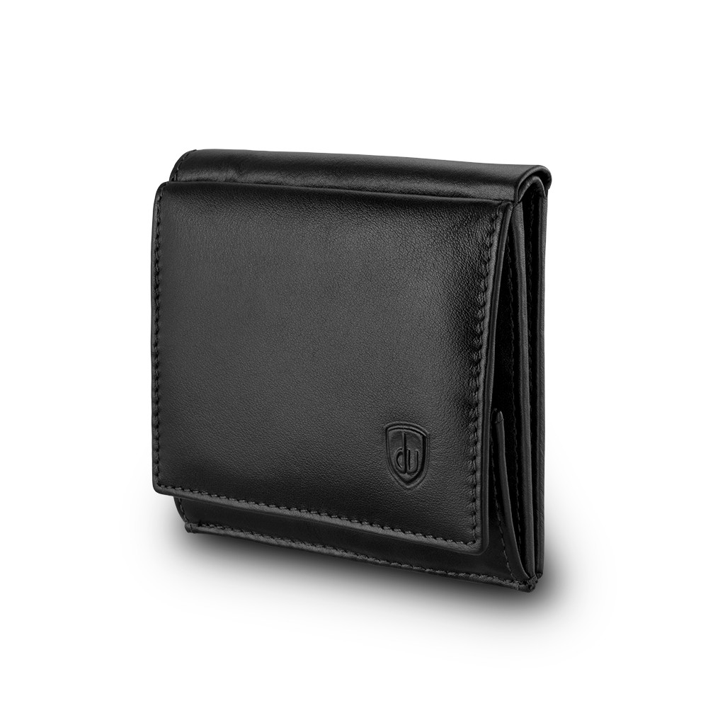 dv Small mans elegant billfold wallet  - Black