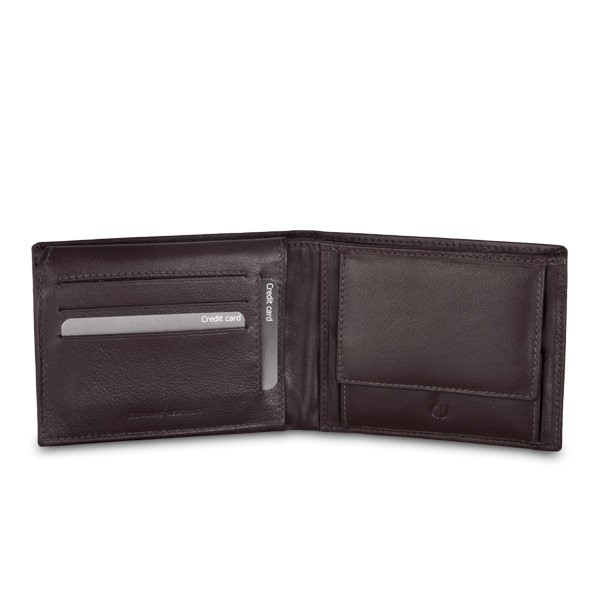 Black Colour Bi-Fold Italian Leather Money Clip Card Holder/Slim Walle – AS  Retail