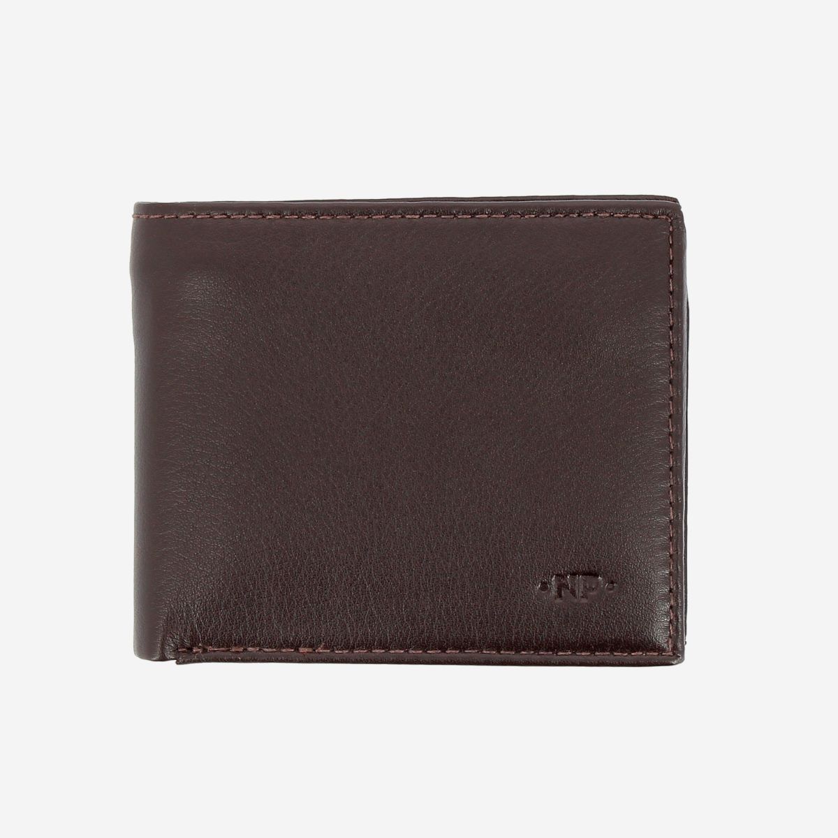 Nuvola Pelle Leather Coin Purse Dark Brown