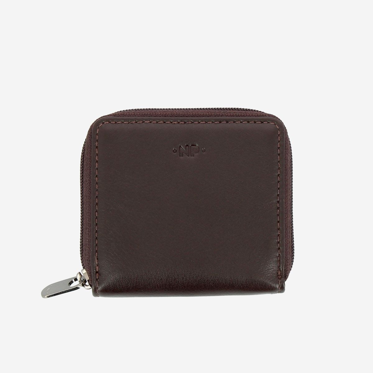 Nuvola Pelle Leather Coin Purse Dark Brown