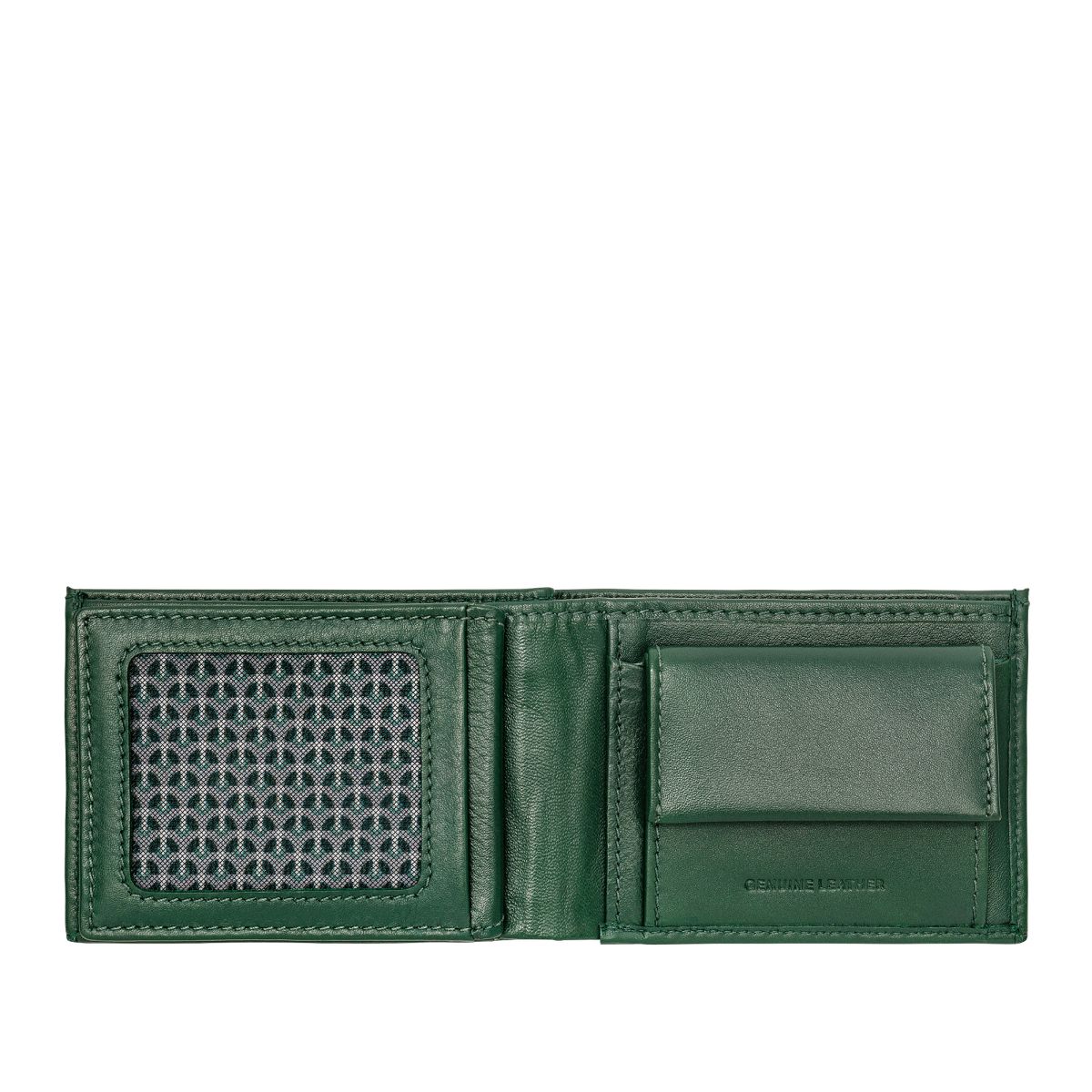 NUVOLA PELLE Small Wallet For Men With Coin Purse - Green