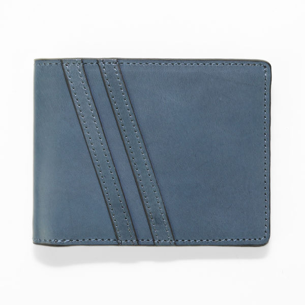 J Fold Superglaze Slimfold Wallet - Cobalt Blue :: Maxton Men