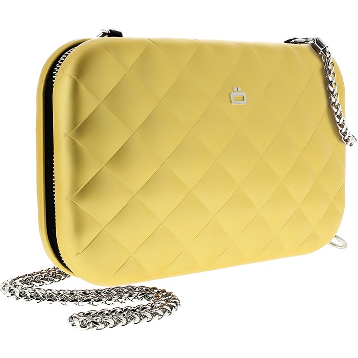 OGON Aluminum Clutch Quilted Lady Bag - Gold