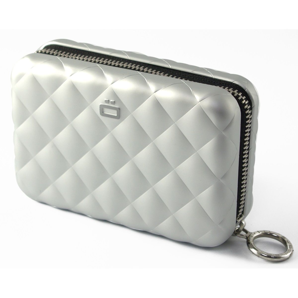 antwoord Verzoenen pakket OGON Aluminum Wallet Quilted Zipper - Silver | Wallets Online